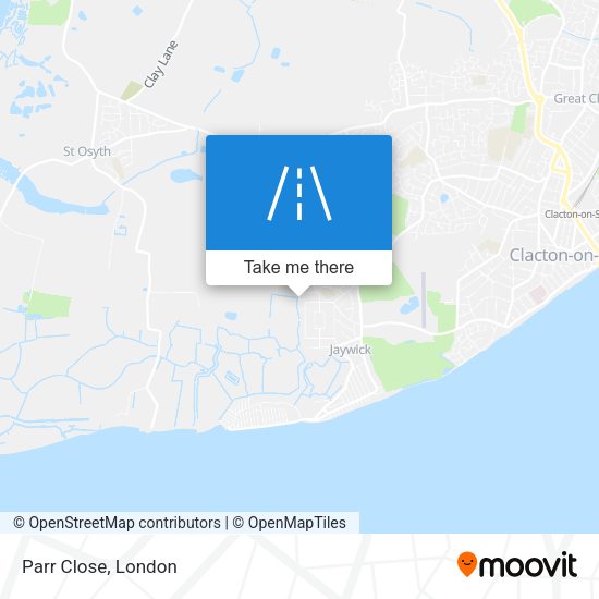 Parr Close map