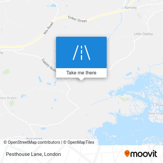 Pesthouse Lane map