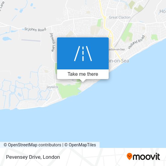 Pevensey Drive map