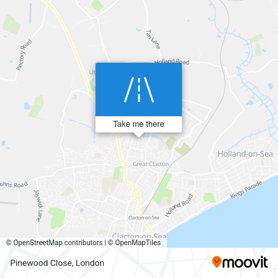 Pinewood Close map