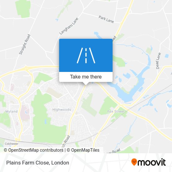 Plains Farm Close map