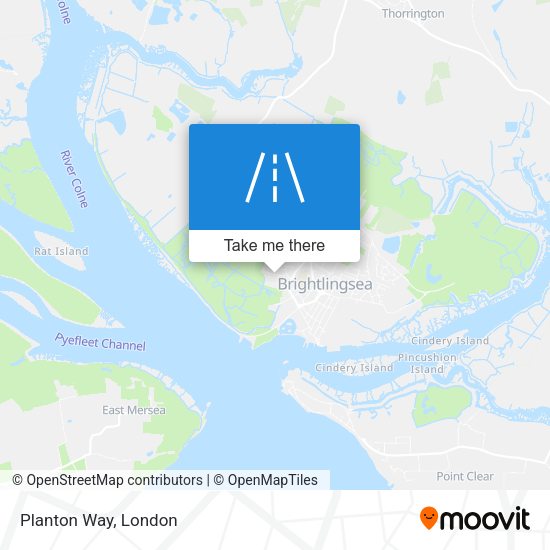 Planton Way map