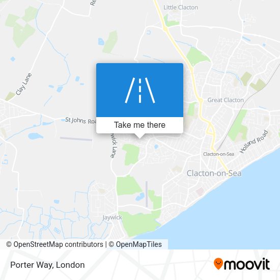 Porter Way map