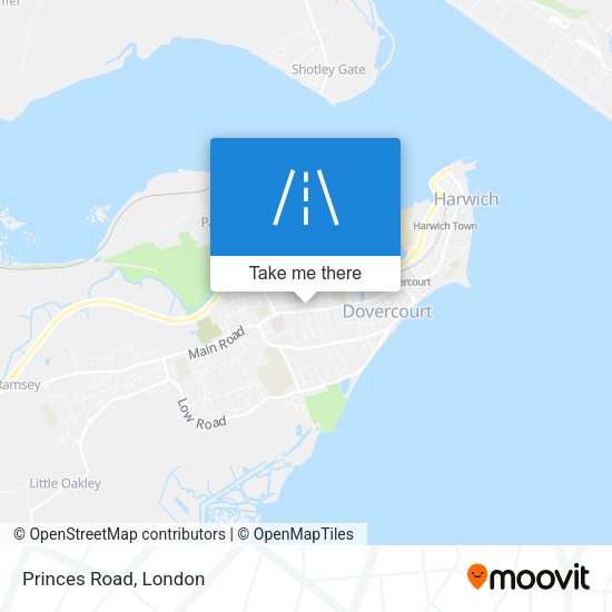 Princes Road map