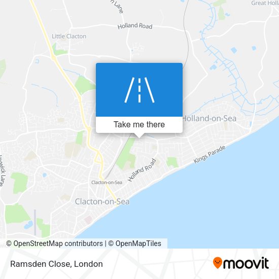Ramsden Close map