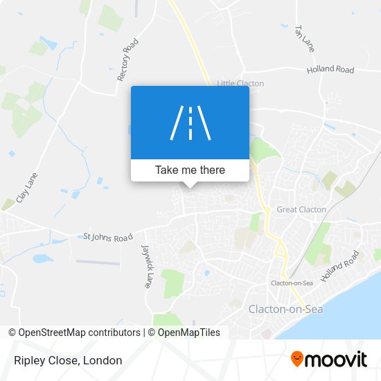 Ripley Close map