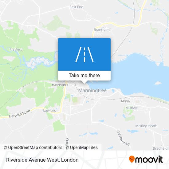 Riverside Avenue West map