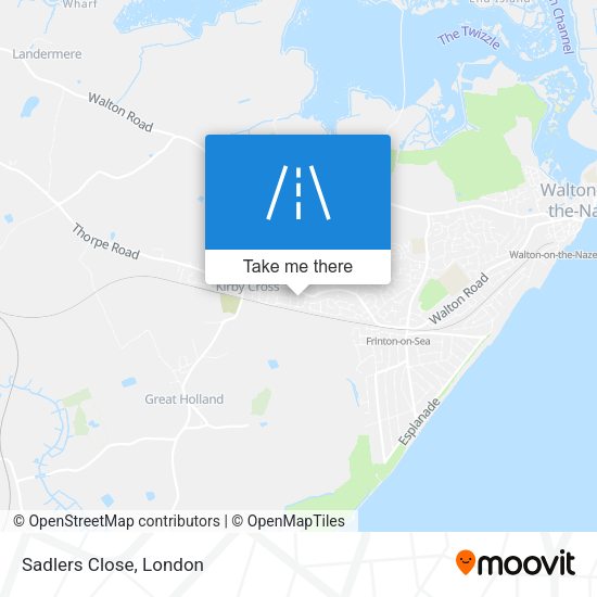 Sadlers Close map