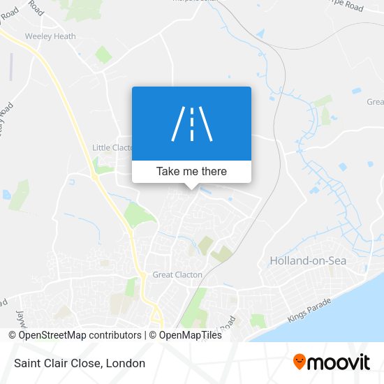 Saint Clair Close map