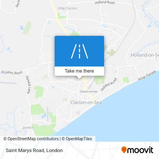 Saint Marys Road map