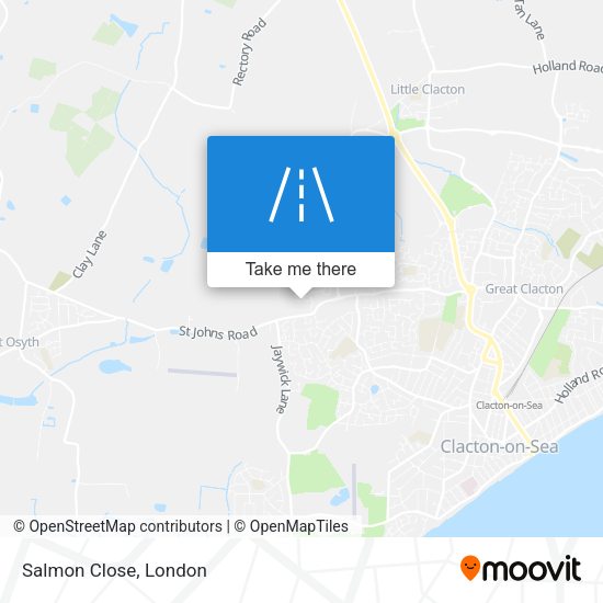 Salmon Close map