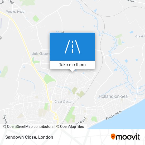 Sandown Close map