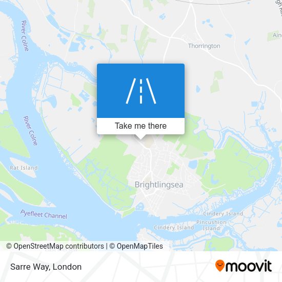 Sarre Way map