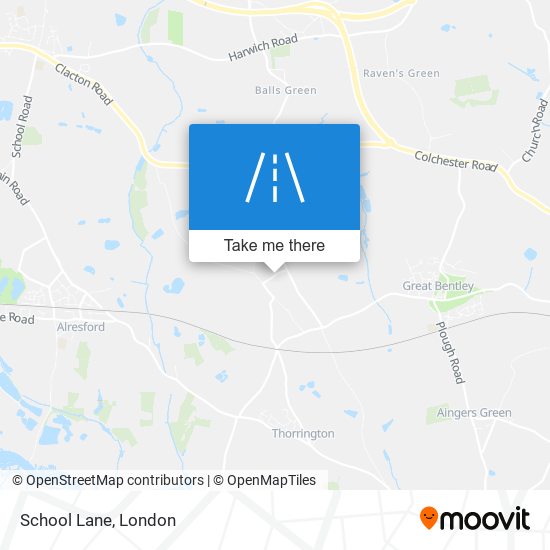 School Lane map