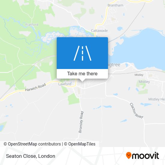 Seaton Close map