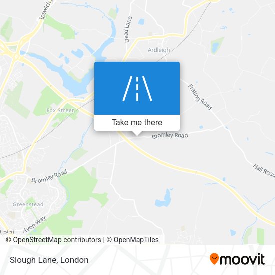 Slough Lane map