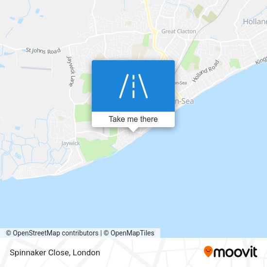 Spinnaker Close map