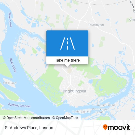 St Andrews Place map
