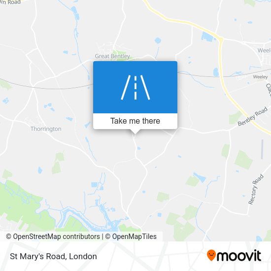 St Mary's Road map