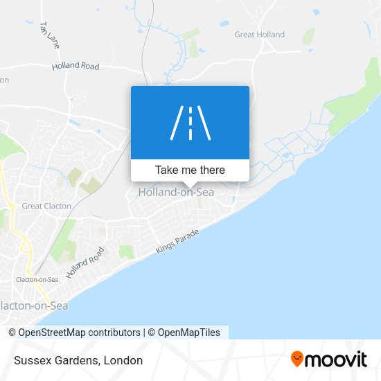Sussex Gardens map