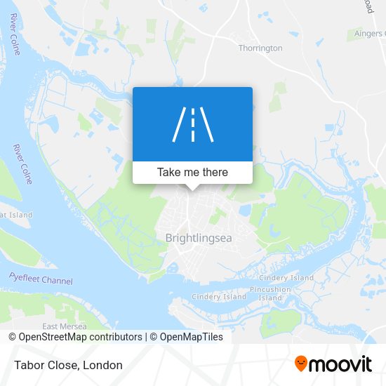 Tabor Close map