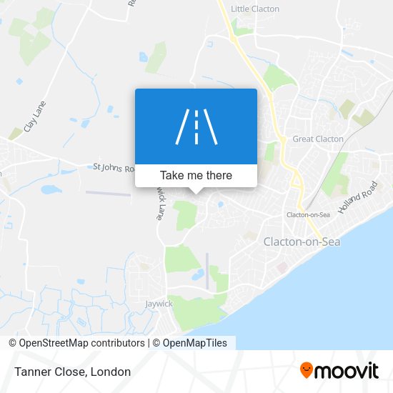 Tanner Close map