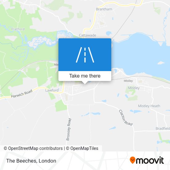 The Beeches map