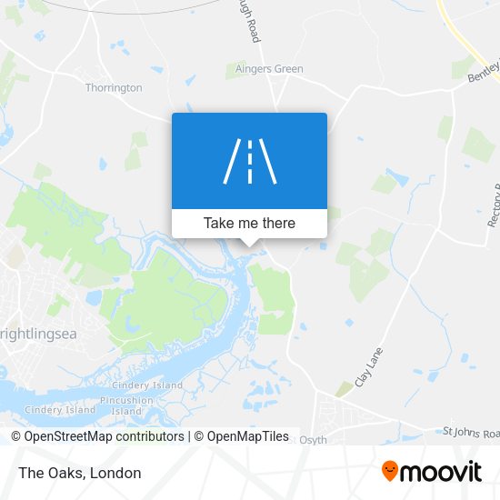 The Oaks map