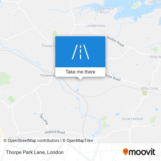 Thorpe Park Lane map
