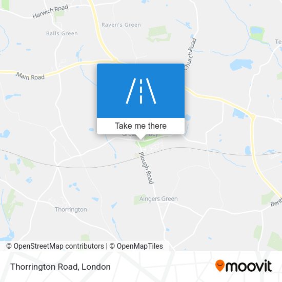 Thorrington Road map