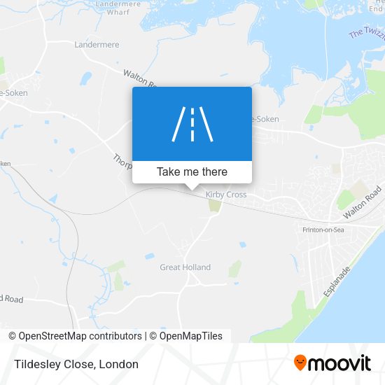 Tildesley Close map
