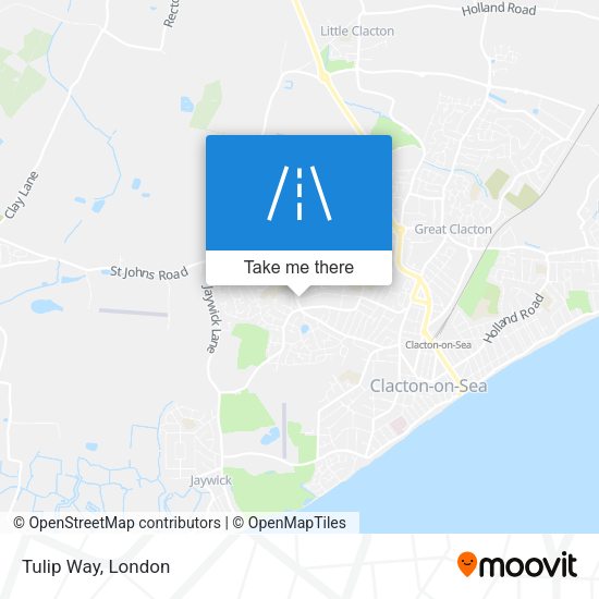 Tulip Way map