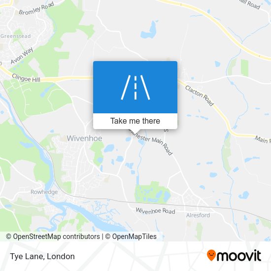 Tye Lane map