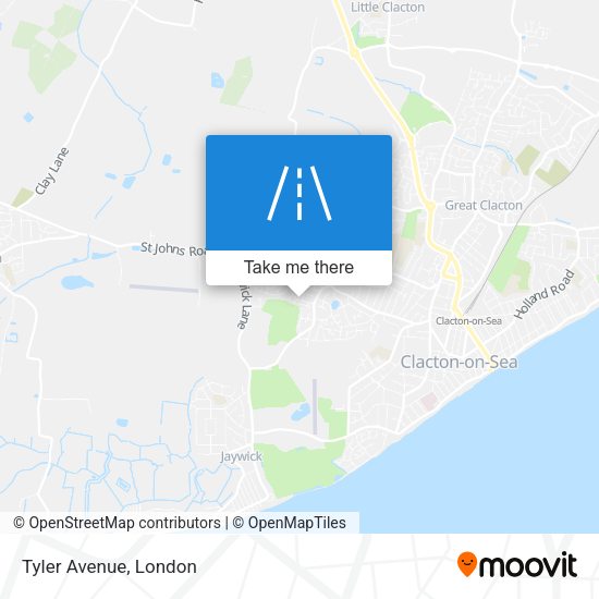 Tyler Avenue map