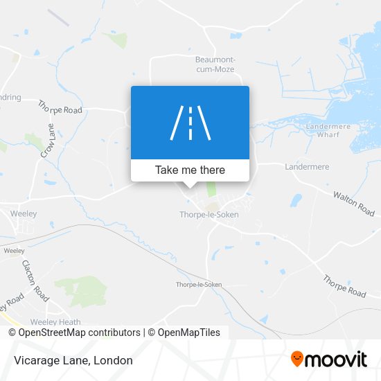 Vicarage Lane map
