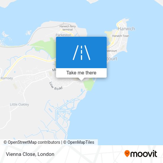 Vienna Close map