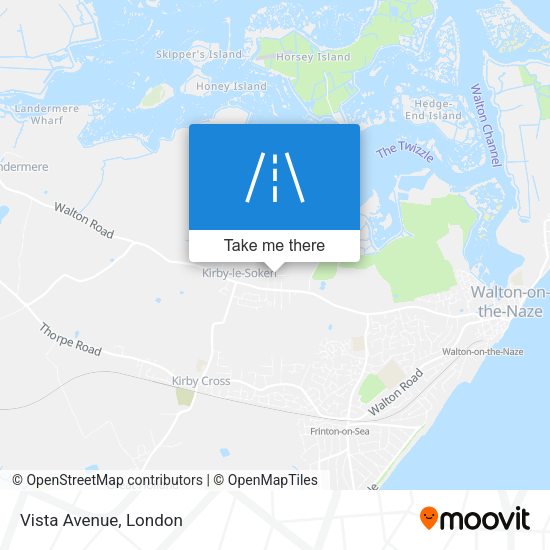 Vista Avenue map