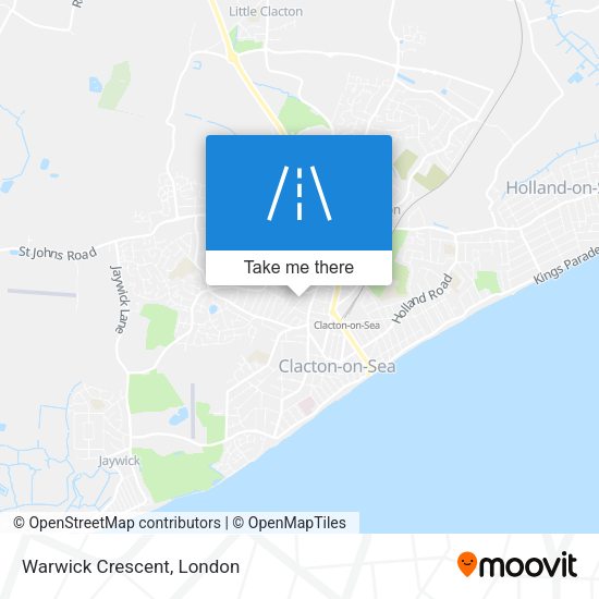 Warwick Crescent map