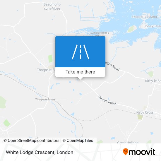 White Lodge Crescent map