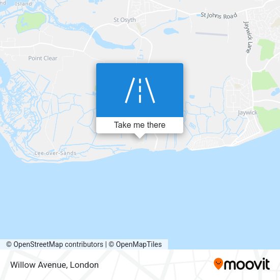 Willow Avenue map