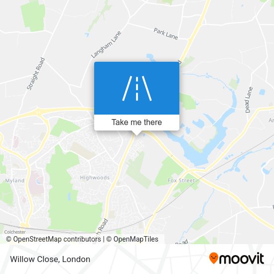 Willow Close map