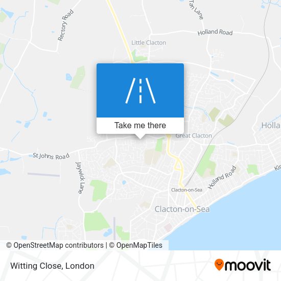 Witting Close map