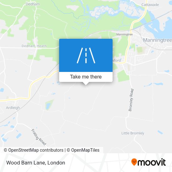 Wood Barn Lane map