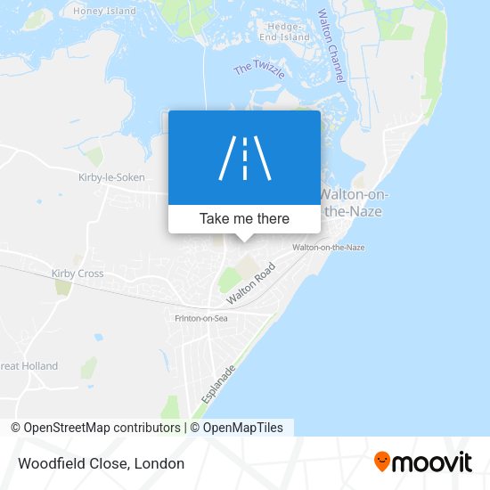 Woodfield Close map