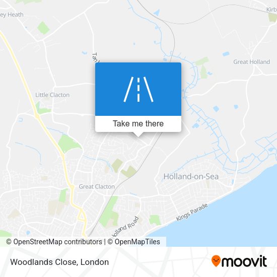 Woodlands Close map