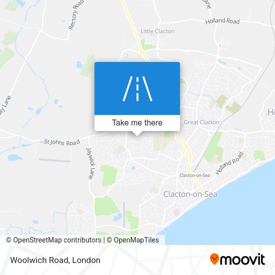 Woolwich Road map