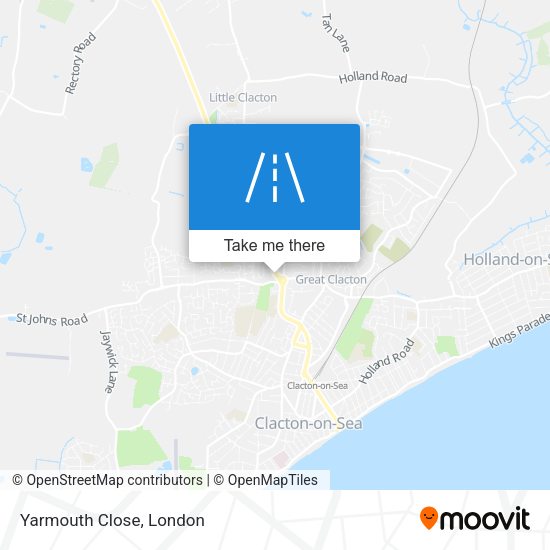 Yarmouth Close map