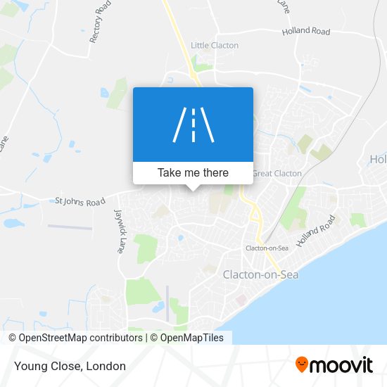 Young Close map