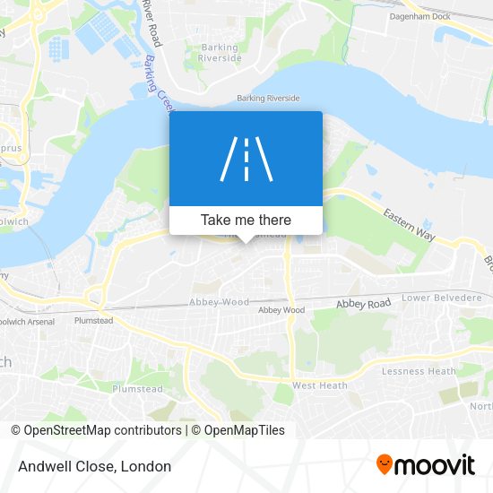 Andwell Close map