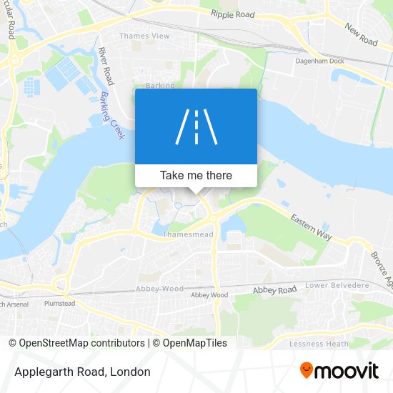 Applegarth Road map